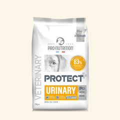 Verpackung von PRO-NUTRITION Hundefutter für die Unterstützung der Harnwege bei Hunden.