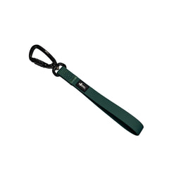 Grüne WOOFLEX® Hundeleine mit dickem, gepolstertem Griff und stabilen Karabinerhaken, modern und strapazierfähig.