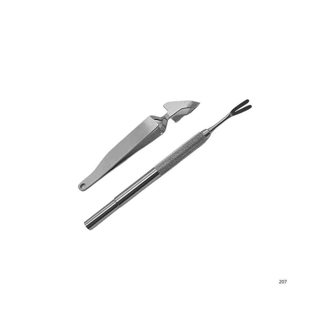 Zeckenzangen-Set aus Edelstahl für sichere und hygienische Zeckenentfernung bei Tieren und Menschen.