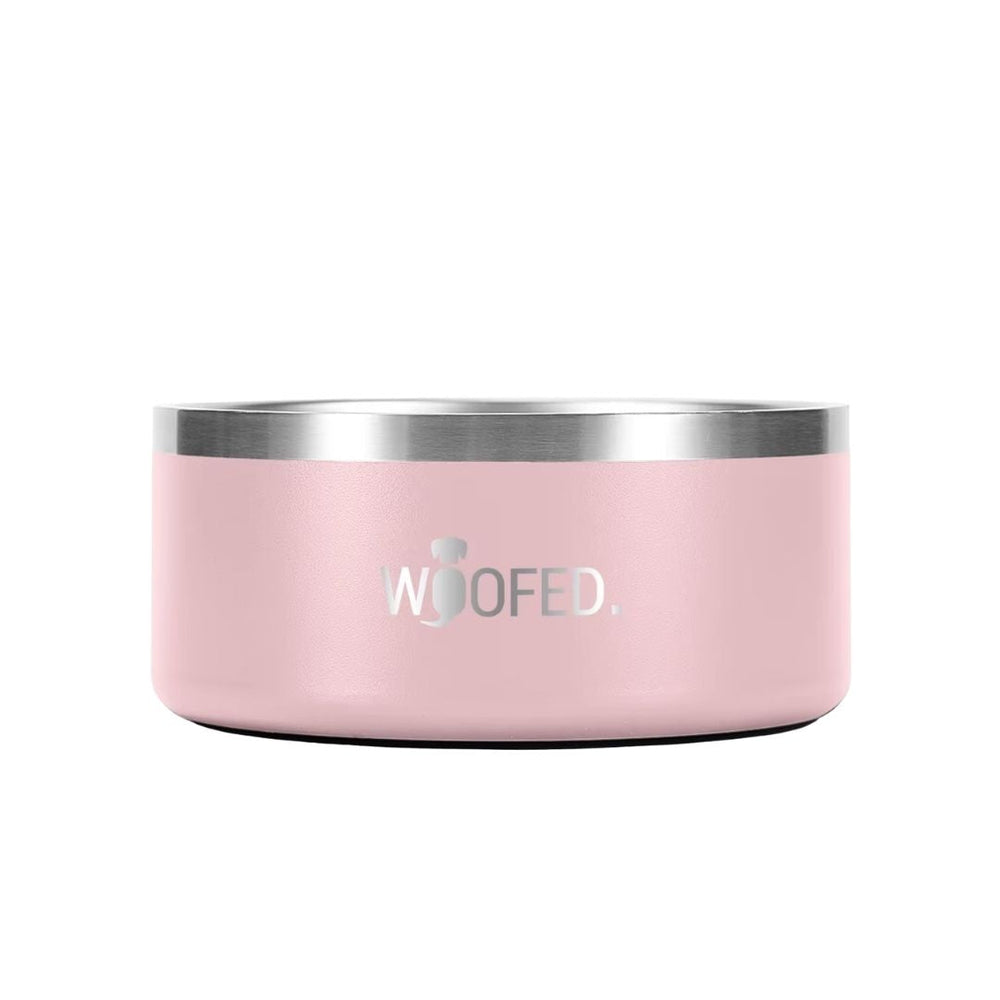 Premium Edelstahlnapf WOOFED. Black mit Anti-Rutsch-Boden, stilvolles Design für Hunde, spülmaschinengeeignet und langlebig.