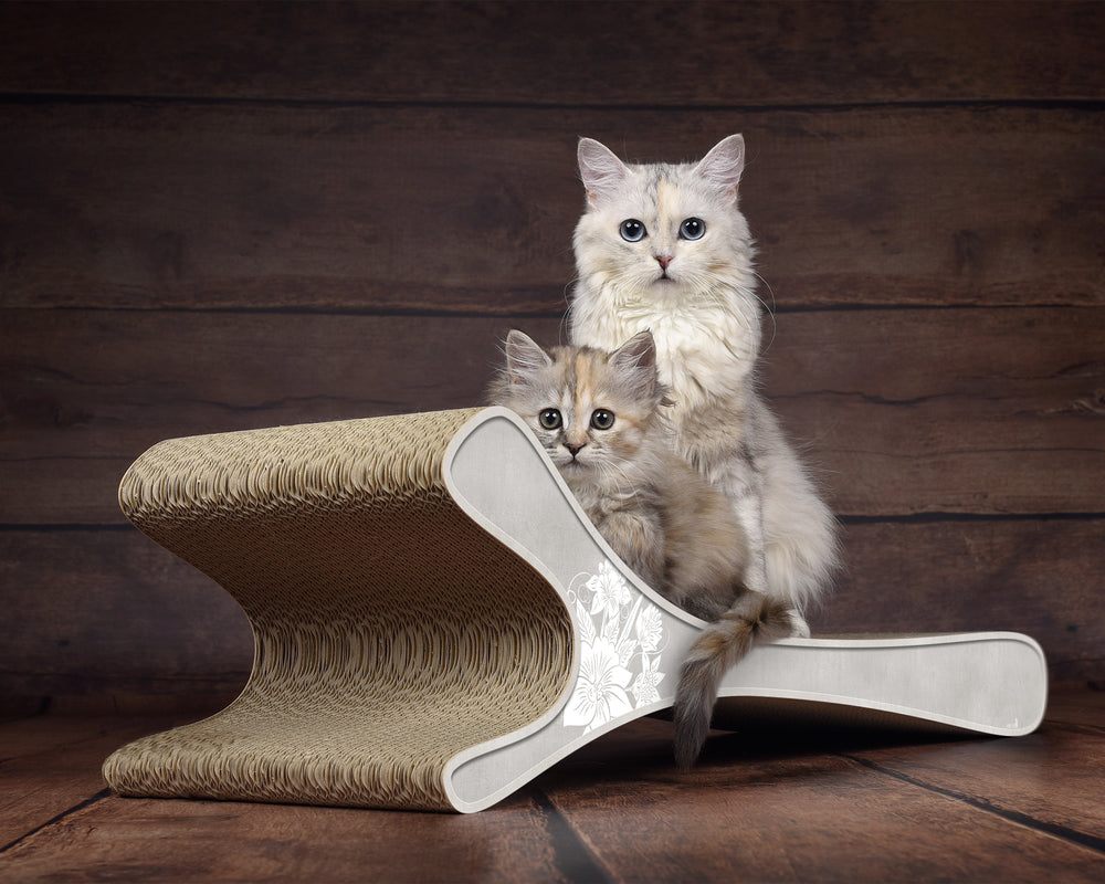 grau, weiße Blumen (019) - Bild 2