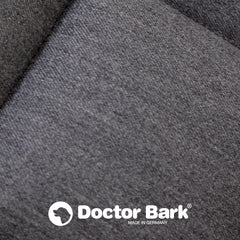 Grau melierte Doctor Bark Reisetasche mit weißem Logo „MADE IN GERMANY“ in der linken unteren Ecke.