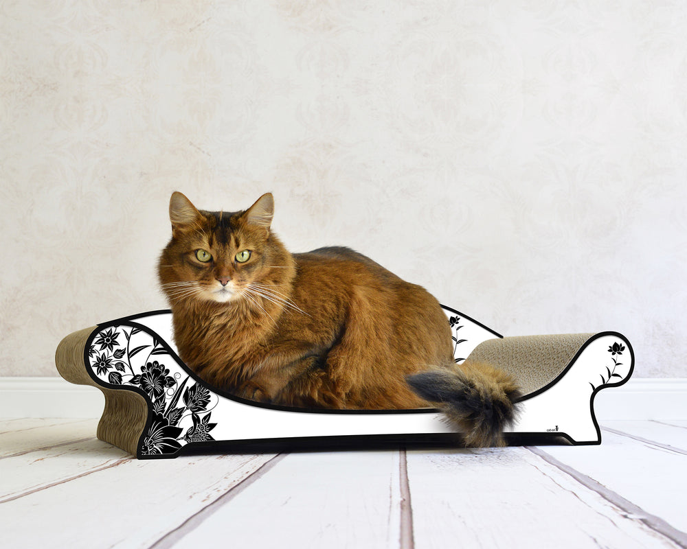 weiß, schwarze Blumen (000c) - Bild 2